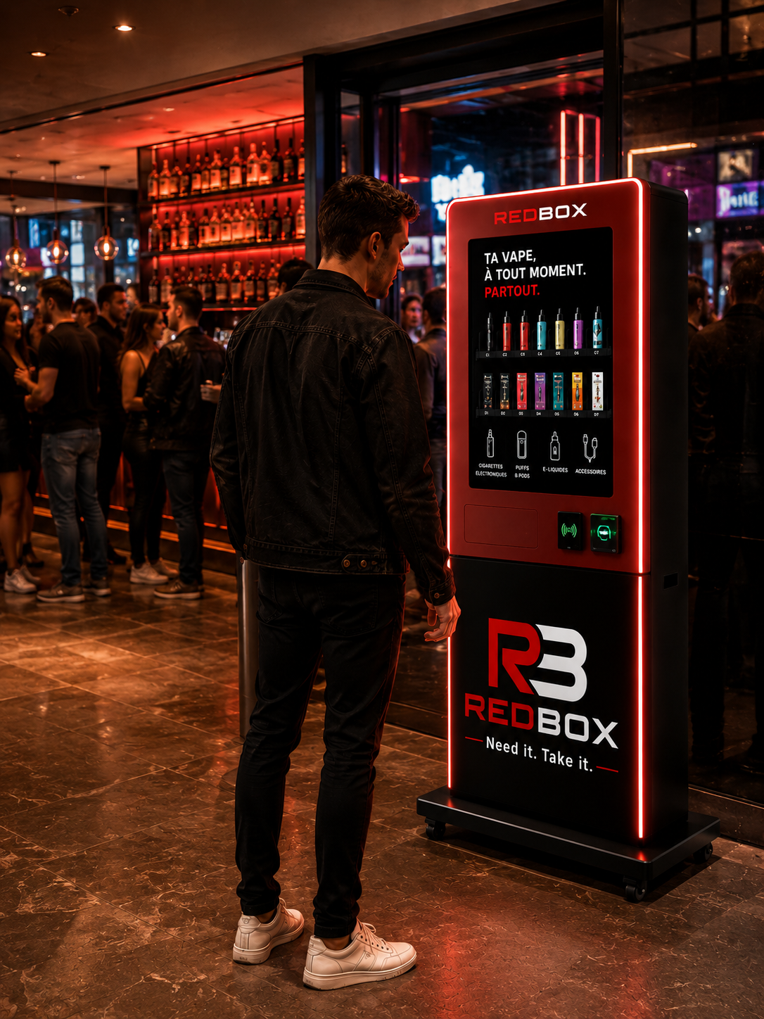 REDBOX installée dans un bar premium